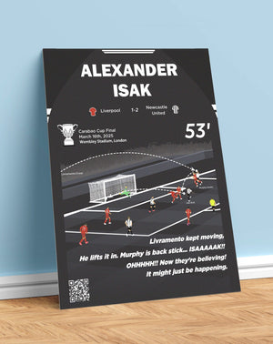 Alexander Isak Goal vs Liverpool | Carabao Cup Final (24/25)